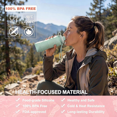 Collapsible Water Bottle Silicone Foldable