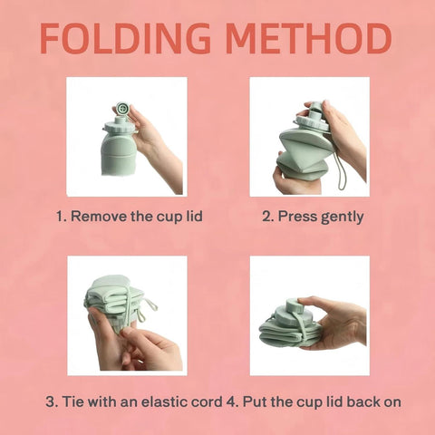 Collapsible Water Bottle Silicone Foldable