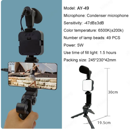 Smartphone & Camera Vlogging Studio Kits